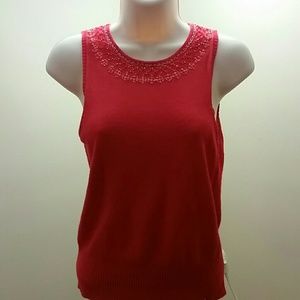 Sweater vest very pretty small red